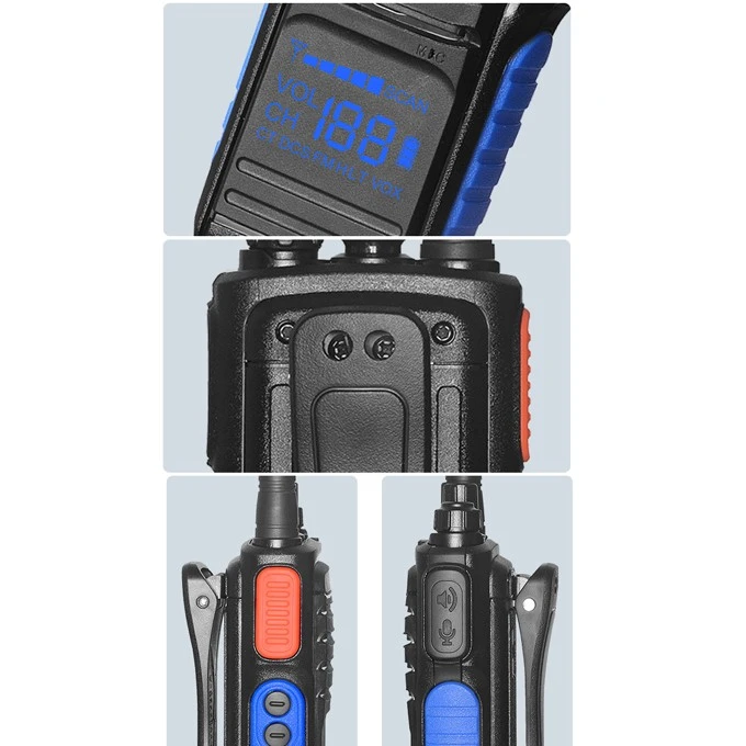 Hidden Display Portable Radio Walkie Talkie