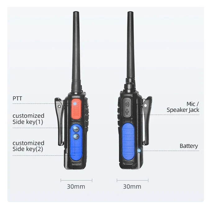 Hidden Display Portable Radio Walkie Talkie