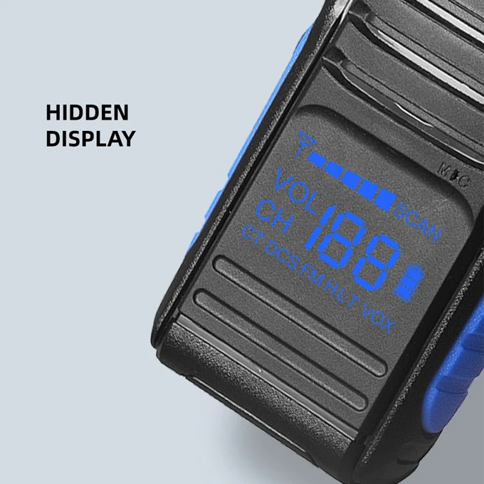 Hidden Display Portable Radio Walkie Talkie