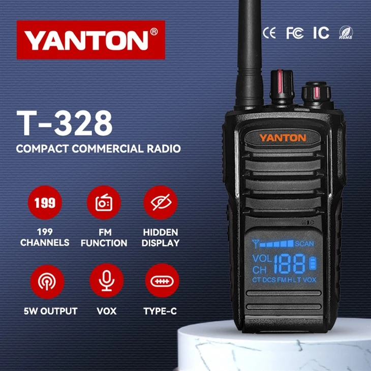 Yashirin displey portativ radio Walkie Talkie
